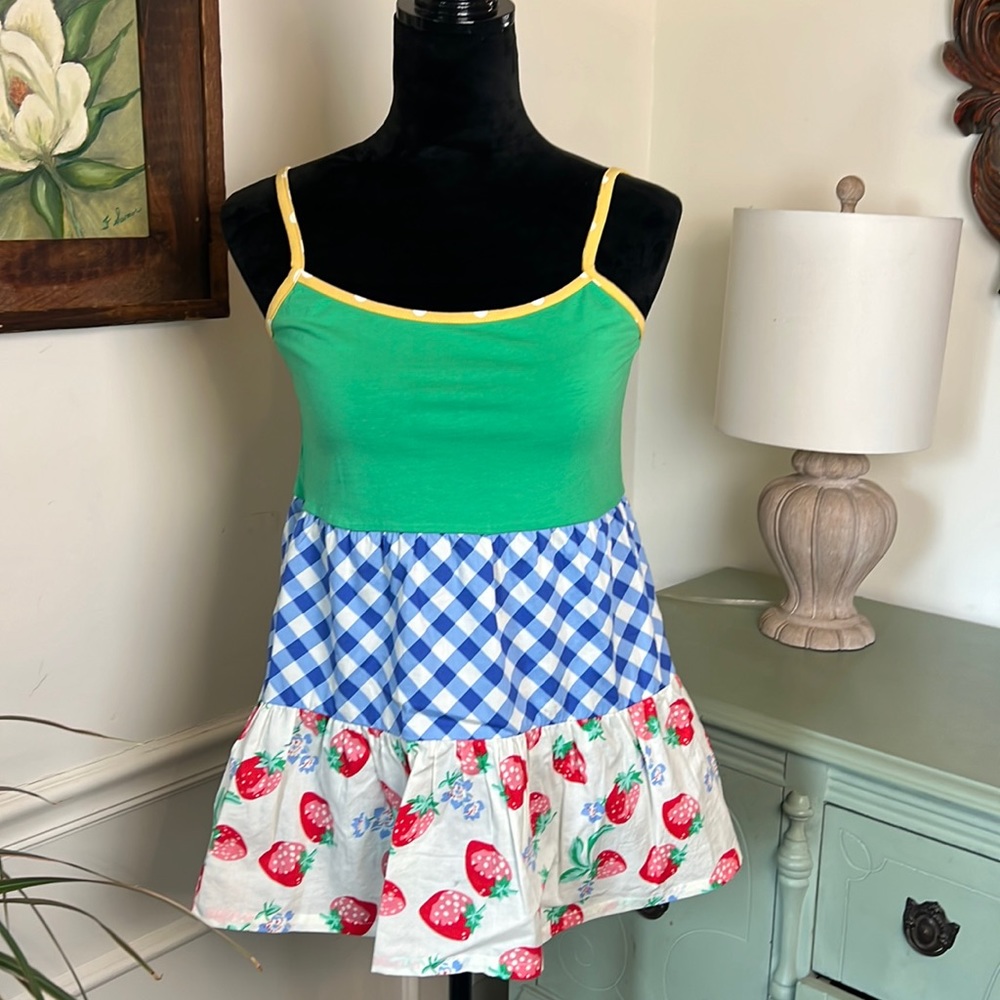 NWOT Matilda Jane Biscotti tiered tank, size small